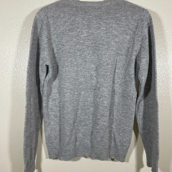 💛💛 4/$25 Shades of Grey/ Micah Cohen Wool Blend Heather Grey Sweater/ small - Picture 11 of 16